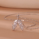 Elegant Mermaid Tail Necklace Made of Sterling Silver with a Modern and Stylish Design