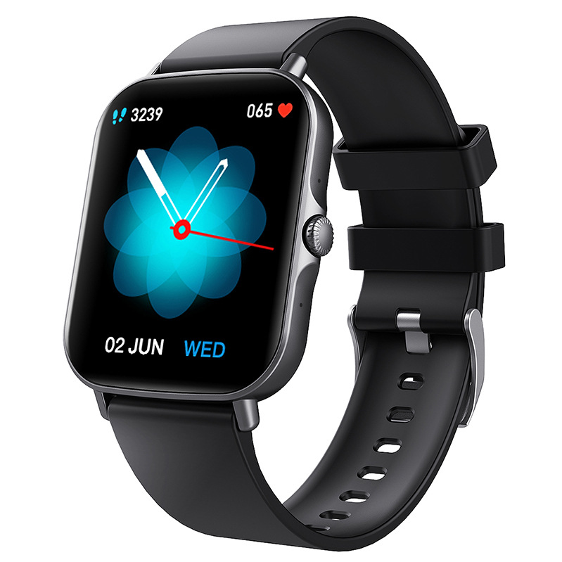 Smartwatch with Bluetooth calls, heart rate monitoring, blood pressure measurement, and sleep tracking