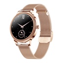 Women's AK38 luxury smartwatch with an elegant sports bracelet, heart rate monitoring, and smart Bluetooth technology