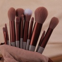 Portable Makeup Brush Set with Soft Bristles and a Cloth Bag