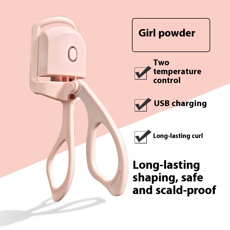 Electric Heated Eyelash Curler – Wide-Angle Fast Shaping Lash Curler – Long-lasting Curling Beauty Tool