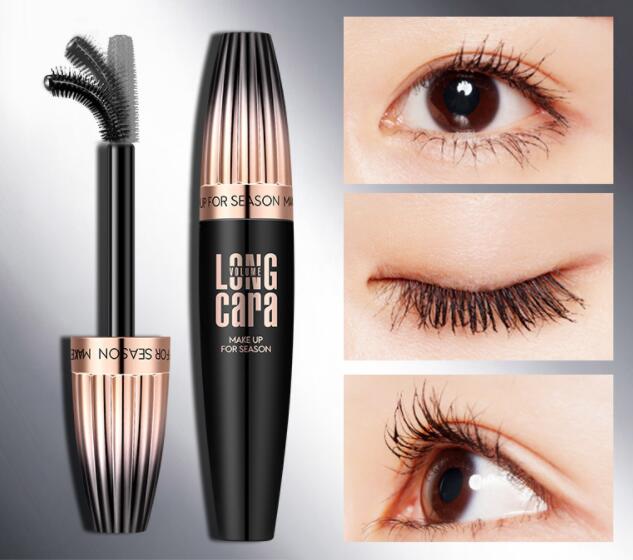 4D Silk Fiber Mascara – Long-Lasting, Curling & Waterproof Black Eyelash Enhancer