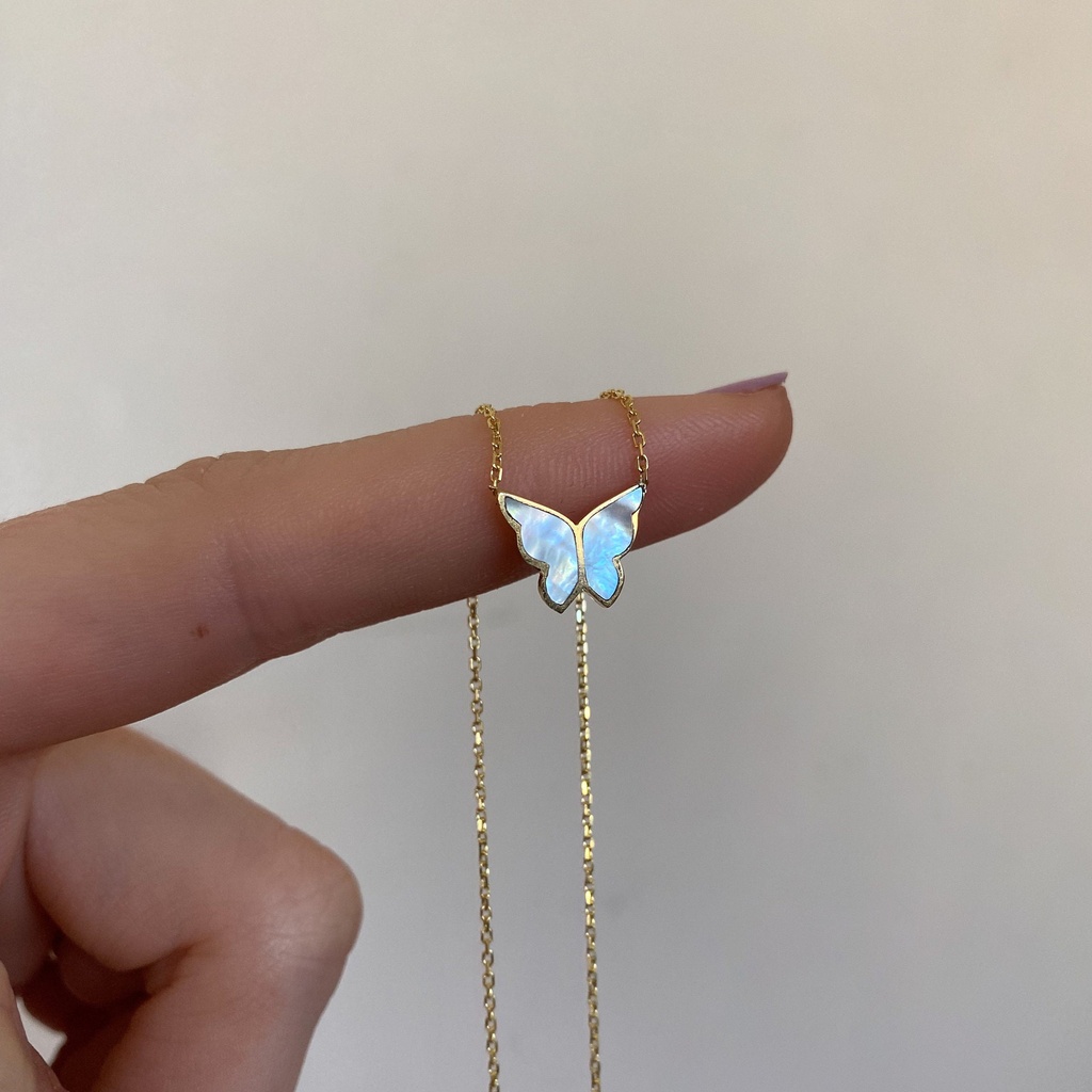 Gold-Plated Butterfly Necklace – Elegant Design to Enhance Your Look