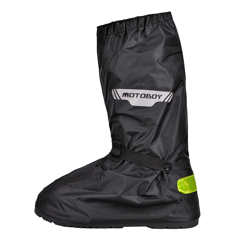 Waterproof Motorcycle Shoe Covers – High-Leg Design with Reflective Strips for Rain Protection