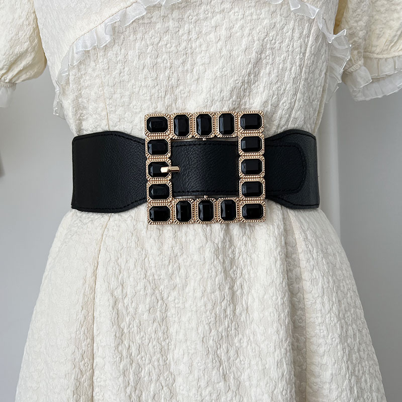 Trendy Women's Belt with Rhinestone Detailing and Pin Buckle