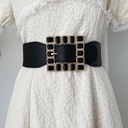 Trendy Women's Belt with Rhinestone Detailing and Pin Buckle