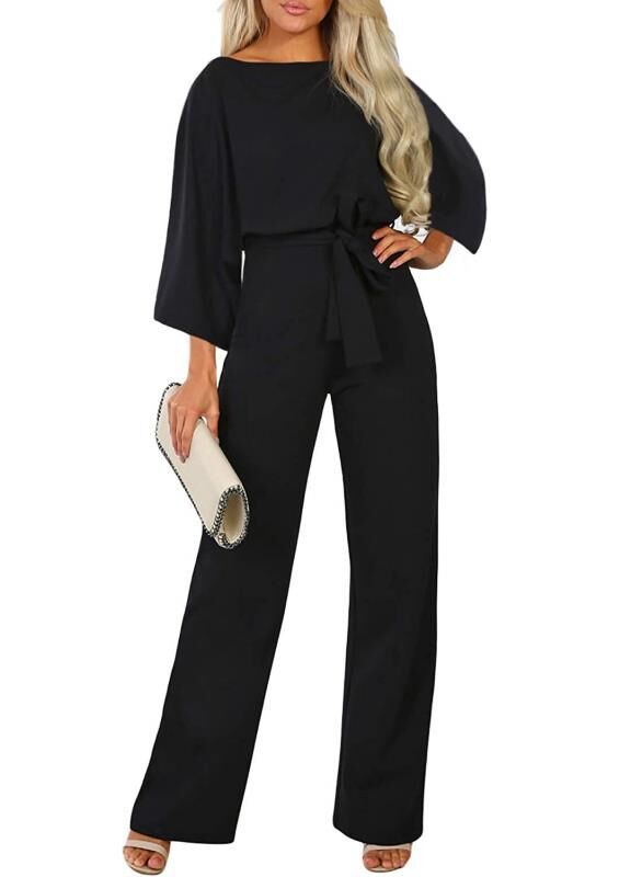 A stylishly designed jumpsuit with a front lace-up for a chic and modern look 
