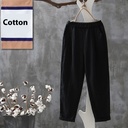 Loose-fit casual pants with a comfortable design, made from a cotton-linen blend — perfect for stylish, practical, and versatile everyday looks
