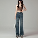 Women's High-Waisted Straight-Leg Jeans with a Classic Design – Perfect for Your Everyday Looks