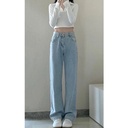 Women's Long Jeans with an Elegant Design and Relaxed Straight Cut, Inspired by Classic Style – Perfect for Your Daily Looks with a Modern and Refined Touch