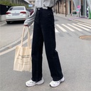 Women's wide-leg jeans with a high waist, featuring a stylish casual design that offers both comfort and elegance — a perfect choice for a modern and relaxed everyday look