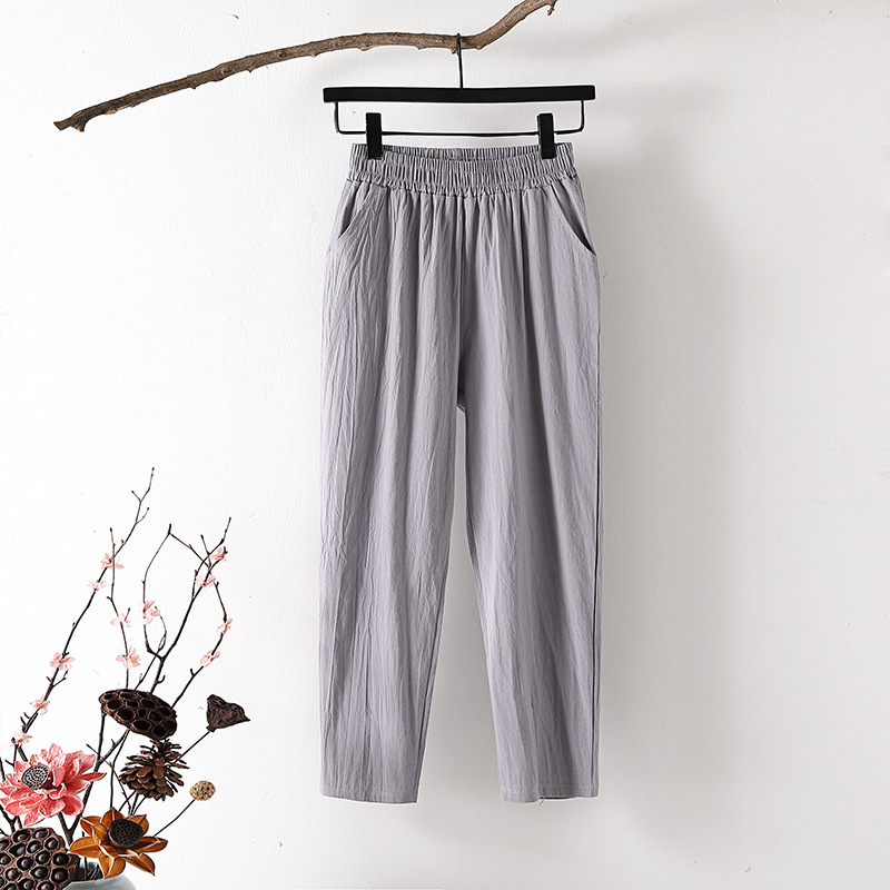 Women's casual loose-fit cropped pants – stylish and comfortable for everyday wear 