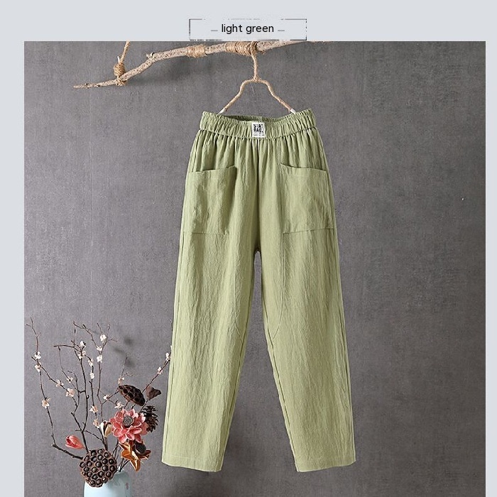 Comfortable women's cotton and linen pants for a modern everyday look