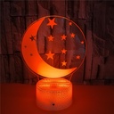 3D Moon LED Table Lamp | Ramadan Decoration & Elegant Home Décor 