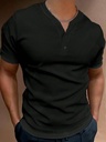 Stylish men's summer top featuring a V-neck design and short sleeves for a modern and comfortable look
