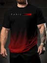 Men's summer shirt with a stylish and modern design, featuring an attractive gradient color and 3D print for a standout everyday look