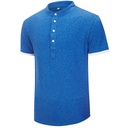 Men's short-sleeve solid color shirt with a design inspired by European and American style