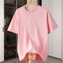 An elegant and practical blouse in a solid color design, featuring a loose fit, drop shoulders, and a round neckline — offering a comfortable and stylish look suitable for various occasions