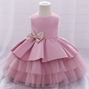 Elegant princess dress for a one-year-old, perfect for weddings and special occasions, featuring a luxurious design that adds a royal touch to your little one's look 