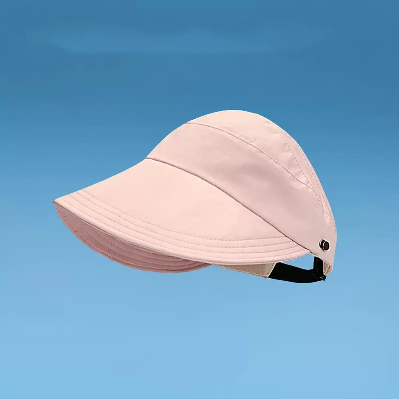 Women's Topless Cap with Curved Visor – Summer Sun Protection and Quick-Drying Design