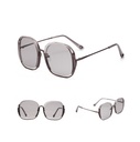 Trendy Colorful Oversized Half-Frame Sunglasses for Women