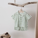 Comfortable Striped Sports Set for Kids – Breathable Summer T-Shirt and Shorts for a Refreshing Look 