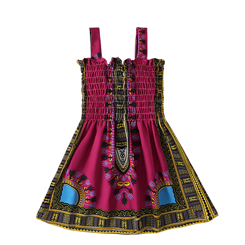 Girls' Sleeveless Dress with Oriental Style – Elegant Children's Clothing