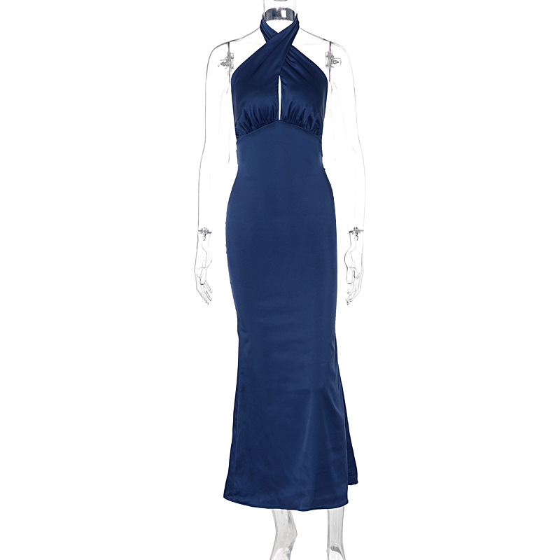 Elegant Summer Sleeveless Backless Dress – Perfect for Formal Events and Special Occasions