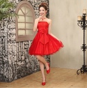 Elegant women's strapless dress with a straight neckline – perfect for evening events and special occasions