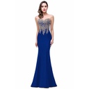 Women’s body-con fishtail dress with elegant sheer detailing that accentuates the figure—perfect for special occasions