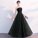Elegant strapless long evening gown designed to give you a radiant and captivating look for special occasions