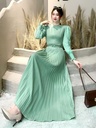 Elegant and comfortable long French dress with a stylish design