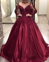 Elegant evening dress inspired by modern European and American style, featuring a luxurious long design with shimmering details and a wide, flowing tail — perfect for a standout look at formal events and special occasions