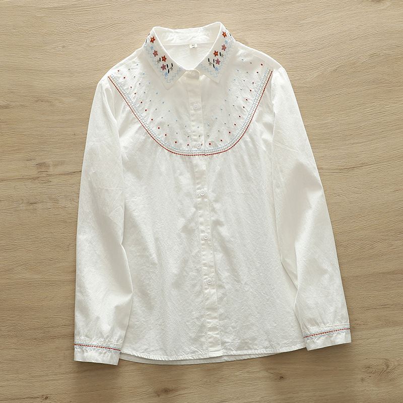 Women's Long-Sleeve Shirt with a Relaxed Fit – Elegant Style for a Distinctive Look