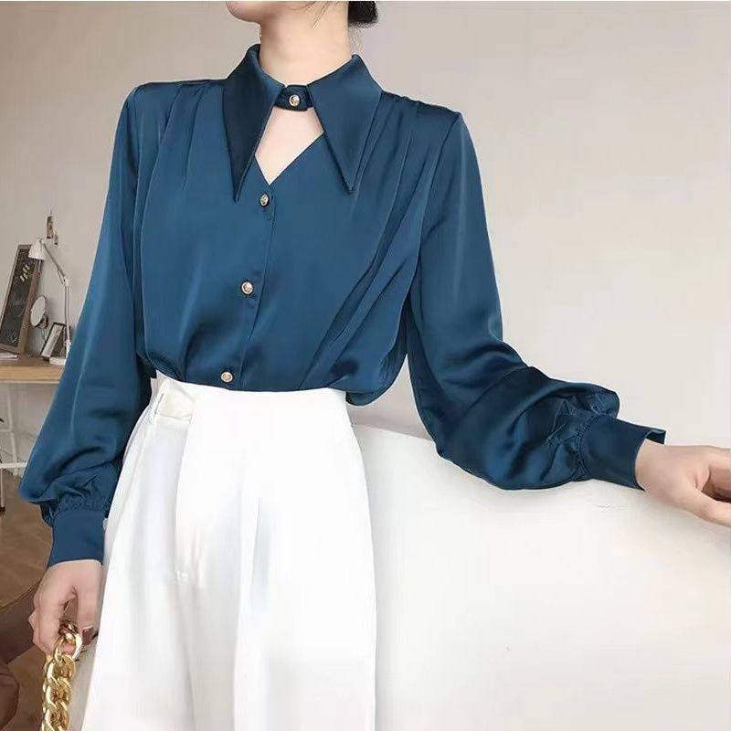Women's Shirt with a Soft Satin Finish – Elegant and Practical Design