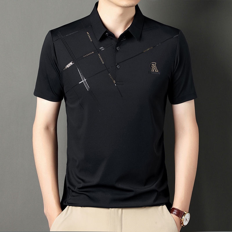 Men's Shirt with Classic Lapel – Lightweight Practical Design Suitable for Business Casual Looks