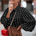 Women's chiffon shirt with long sleeves for a soft and feminine look