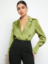 Women's long-sleeve shirt with a European and American design — perfect for modern everyday looks