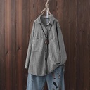 Striped cotton shirt in a casual style – made from soft cotton for an elegant and comfortable everyday look