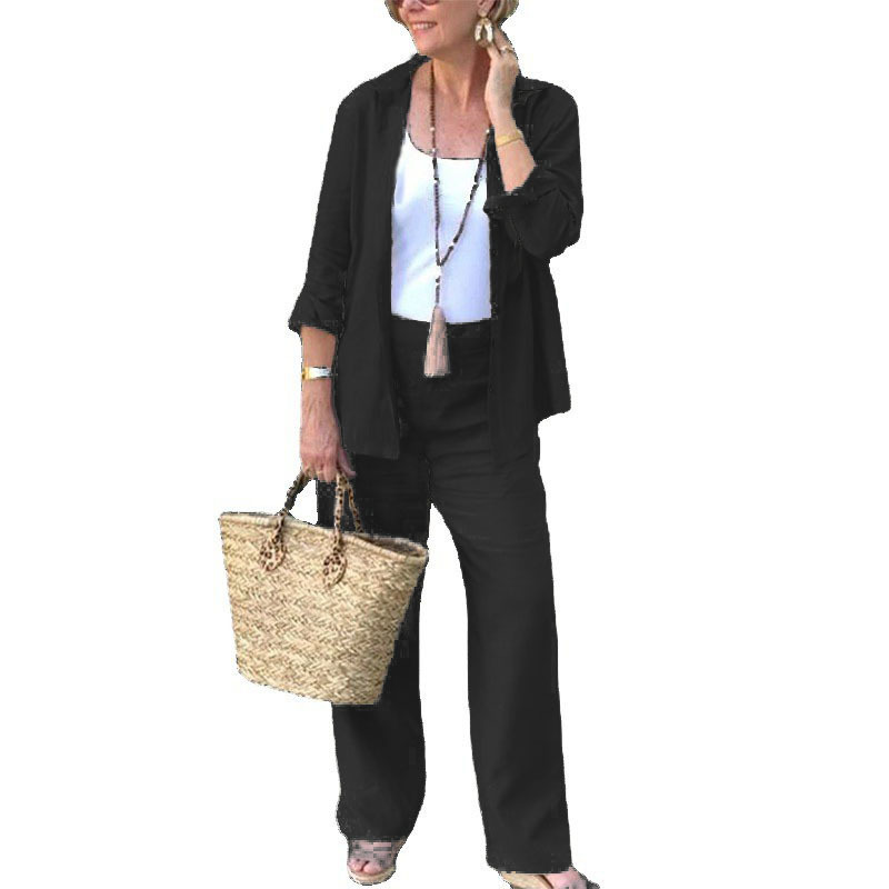 Modern women's set with an elegant Western touch, consisting of two pieces