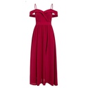 One-shoulder long evening dress with an elegant and attractive design