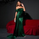 Women's evening dress with a high waist and elegant design