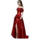 A French satin evening dress that delivers a refined, feminine elegance