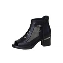 High Heels Women's Mesh Chunky Heel Sandals