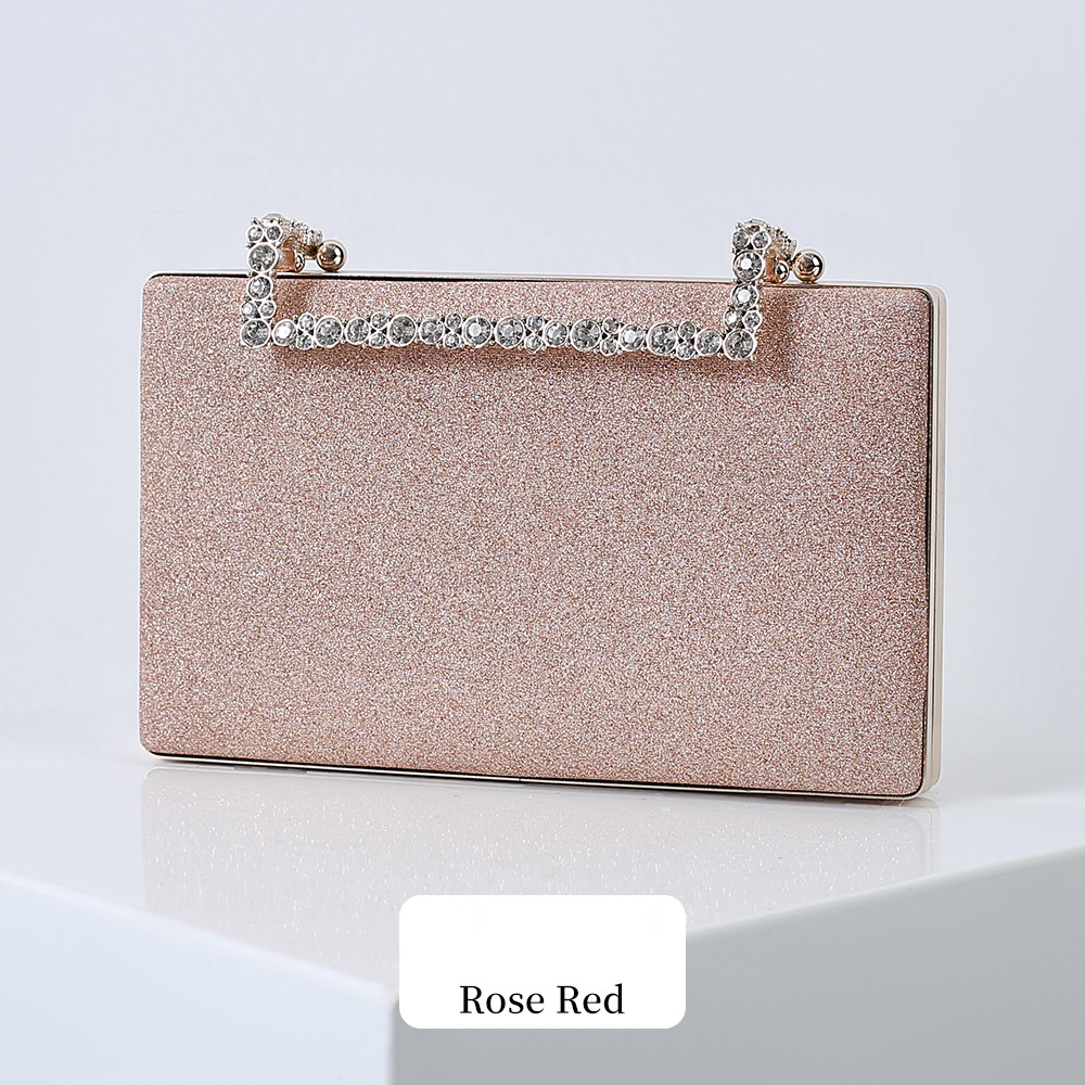 Women's evening bag with an elegant pleated design