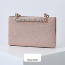 Women's evening bag with an elegant pleated design