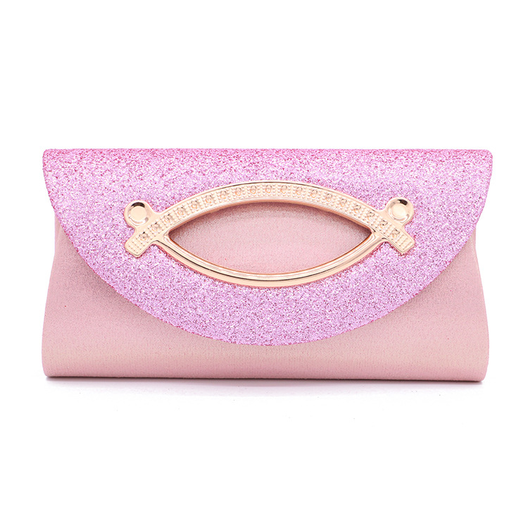 Sequined women's clutch bag