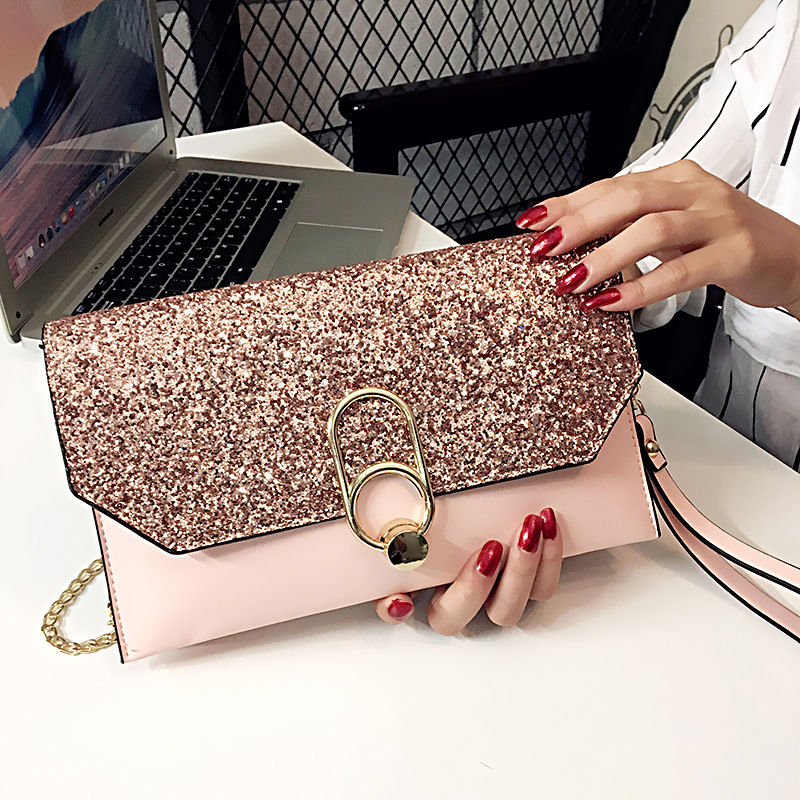 Luxury clutch bag with an elegant envelope design