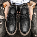 Men’s British-style casual genuine leather shoes, featuring high breathability