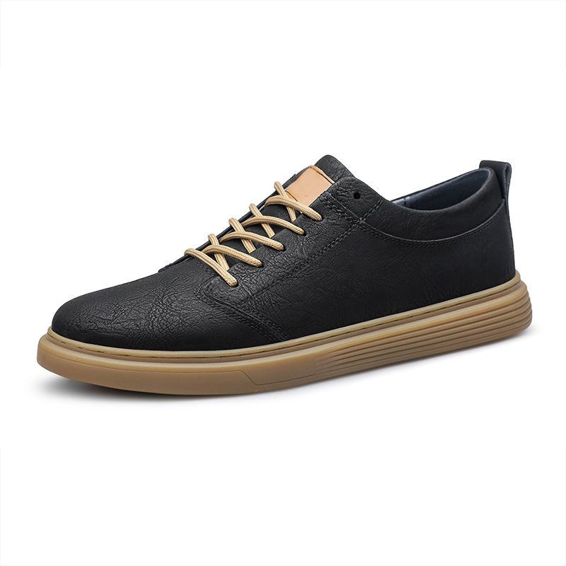 Men’s casual low‑top round‑toe lace‑up sneakers